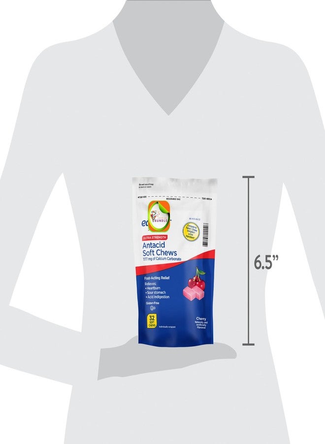 Create and Bundle Equate Ultra Strength Antacid Soft Chews, Cherry, Vegan Chewable Gummies, No Gelatine + Create Sticker - Image 3